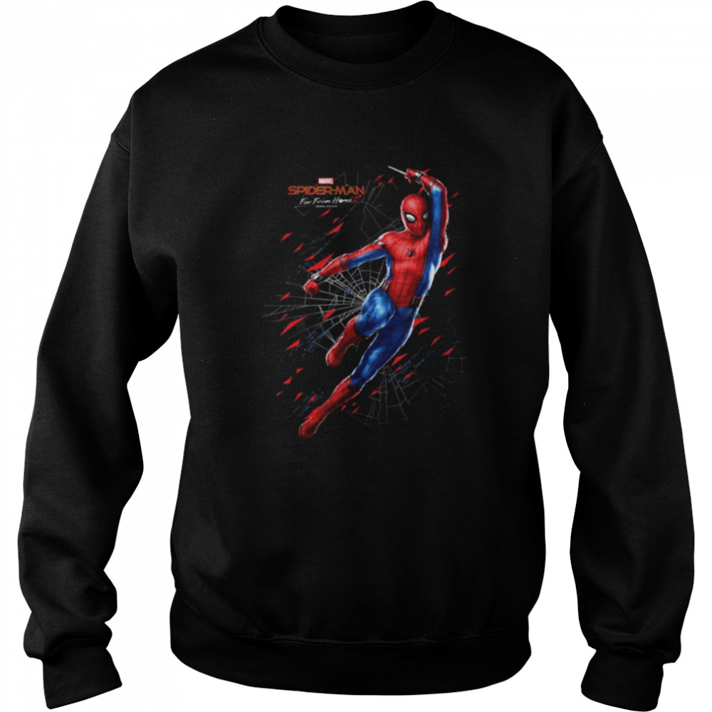 Spider Dudes Swing Shatter Far From Home Spiderman shirt Unisex Sweatshirt