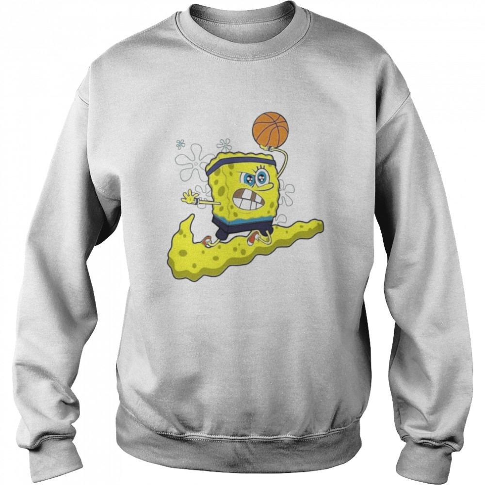 Spongebob Playing Basketball Mix Nike Logo shirt Unisex Sweatshirt
