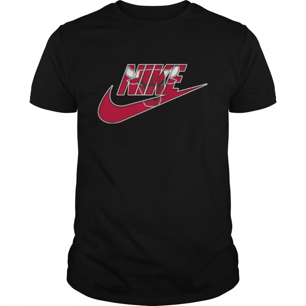 Sports Design Nike Logo Mix Chicago Bulls shirt