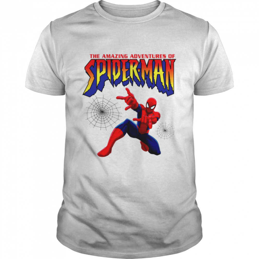 Superhero Amazing Adventures Of Spiderman Marvel Comic shirt Classic Men's T-shirt