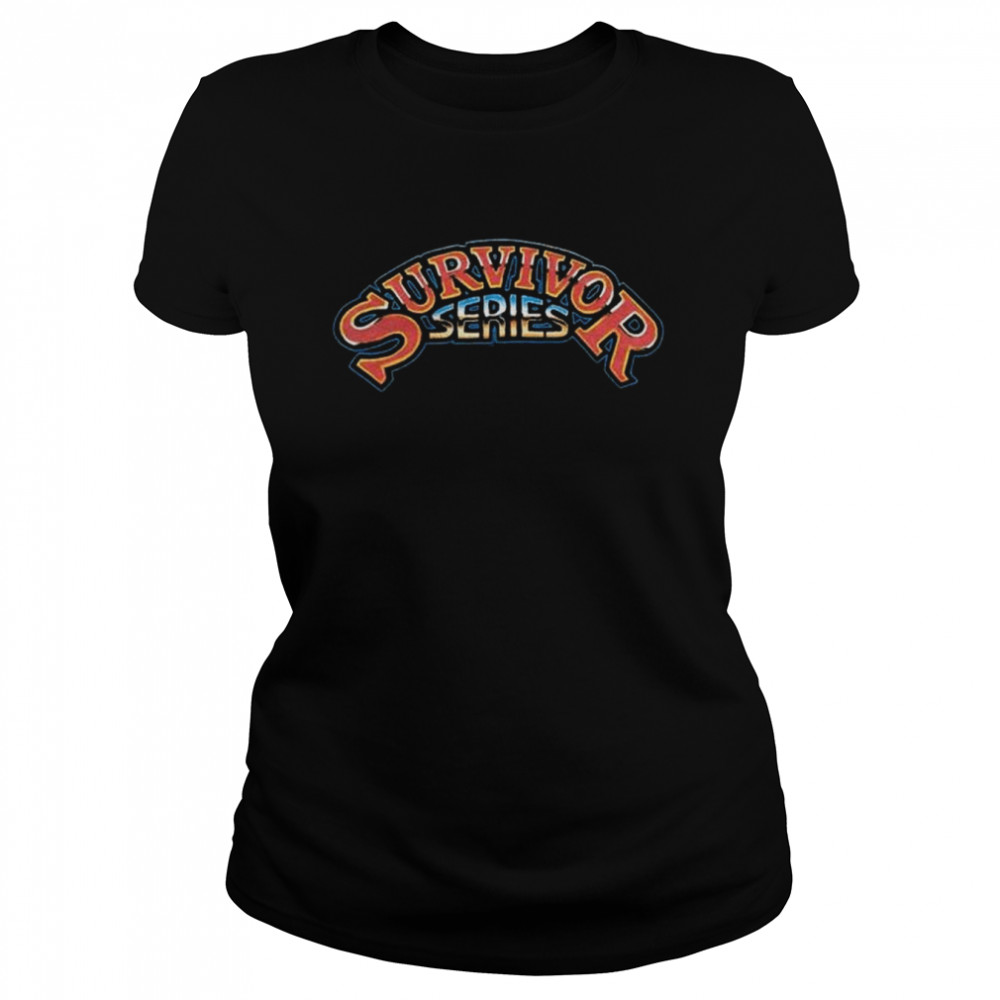 survivor series retro event logo wwe 2022 classic womens t shirt