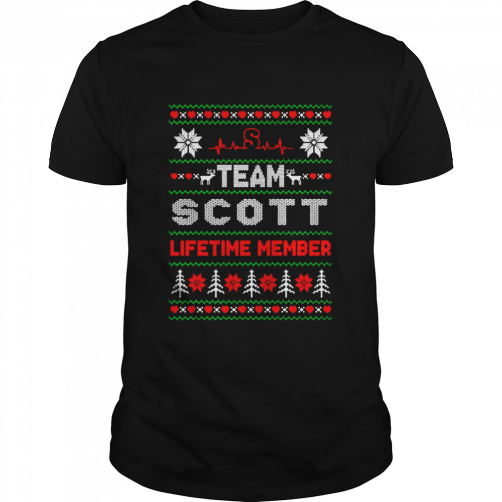 Team Scott Lifetime member ugly Christmas shirt Classic Men's T-shirt
