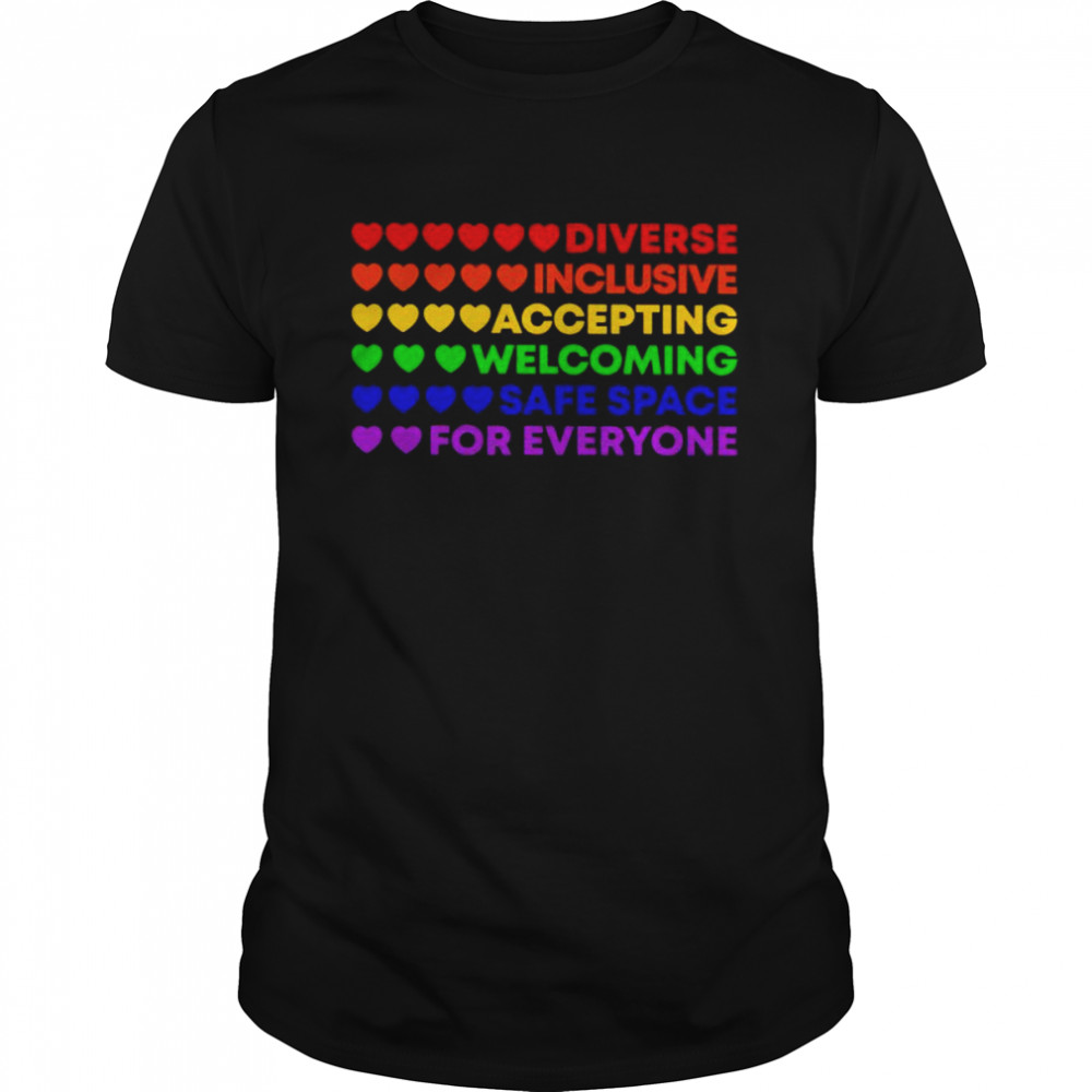 Top diverse inclusive accepting shirt