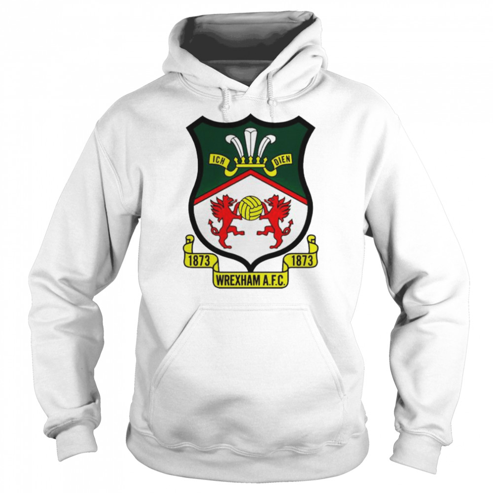 wrexham fc logo 1873 shirt unisex hoodie