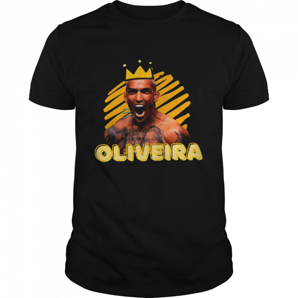 Cute Crown Design Charles Oliveira shirt