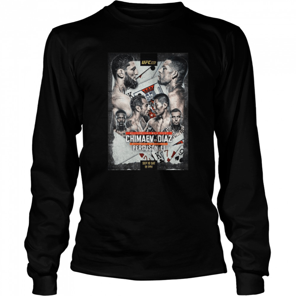 Fight Me Chimaev Vs Diaz Ufc Fighter shirt Long Sleeved T-shirt