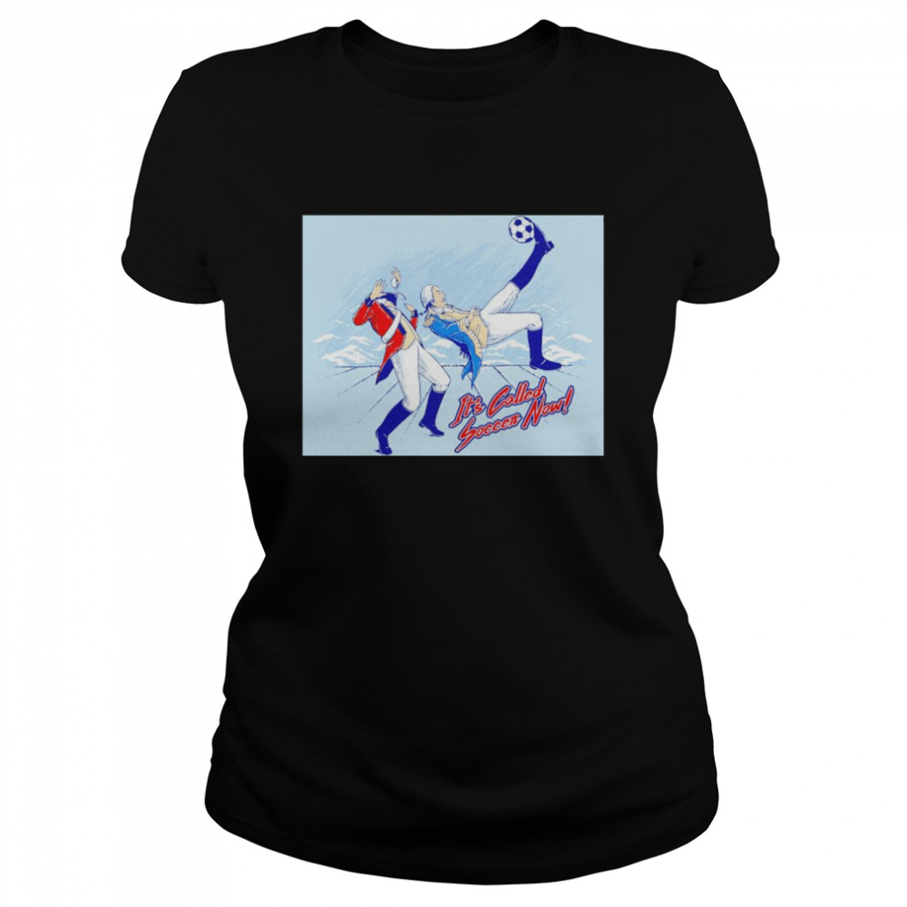 Washington bicycle kick it’s called soccer now shirt Classic Women's T-shirt