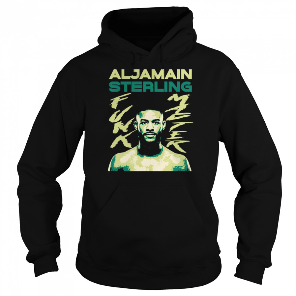 animated portrait aljamain sterling funk master mma and ufc shirt unisex hoodie