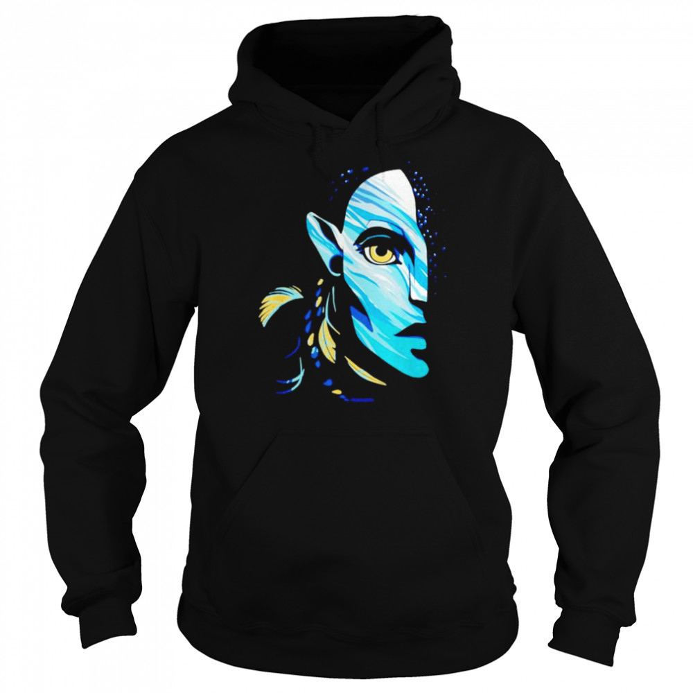 avatar the way of water neytiri navi ocean half face shirt unisex hoodie