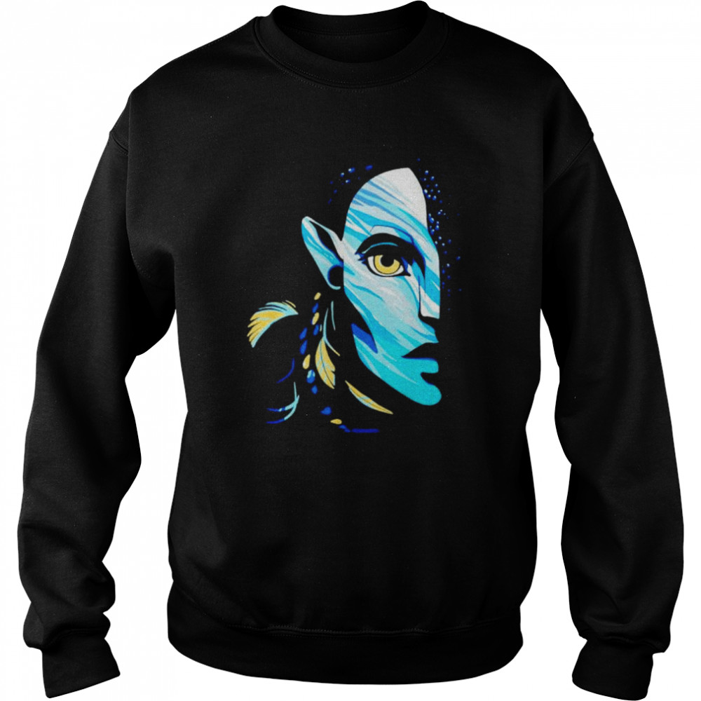 avatar the way of water neytiri navi ocean half face shirt unisex sweatshirt