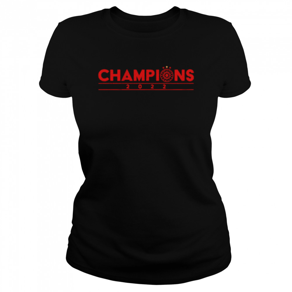 awesome champions 2022 portland thorns three star champs shirt classic womens t shirt