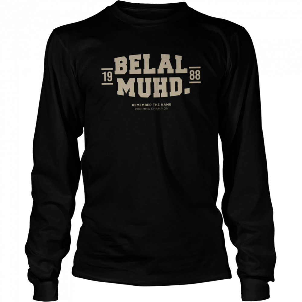 Belal Muhammad Ufc Mma Fighter Logo shirt Long Sleeved T-shirt