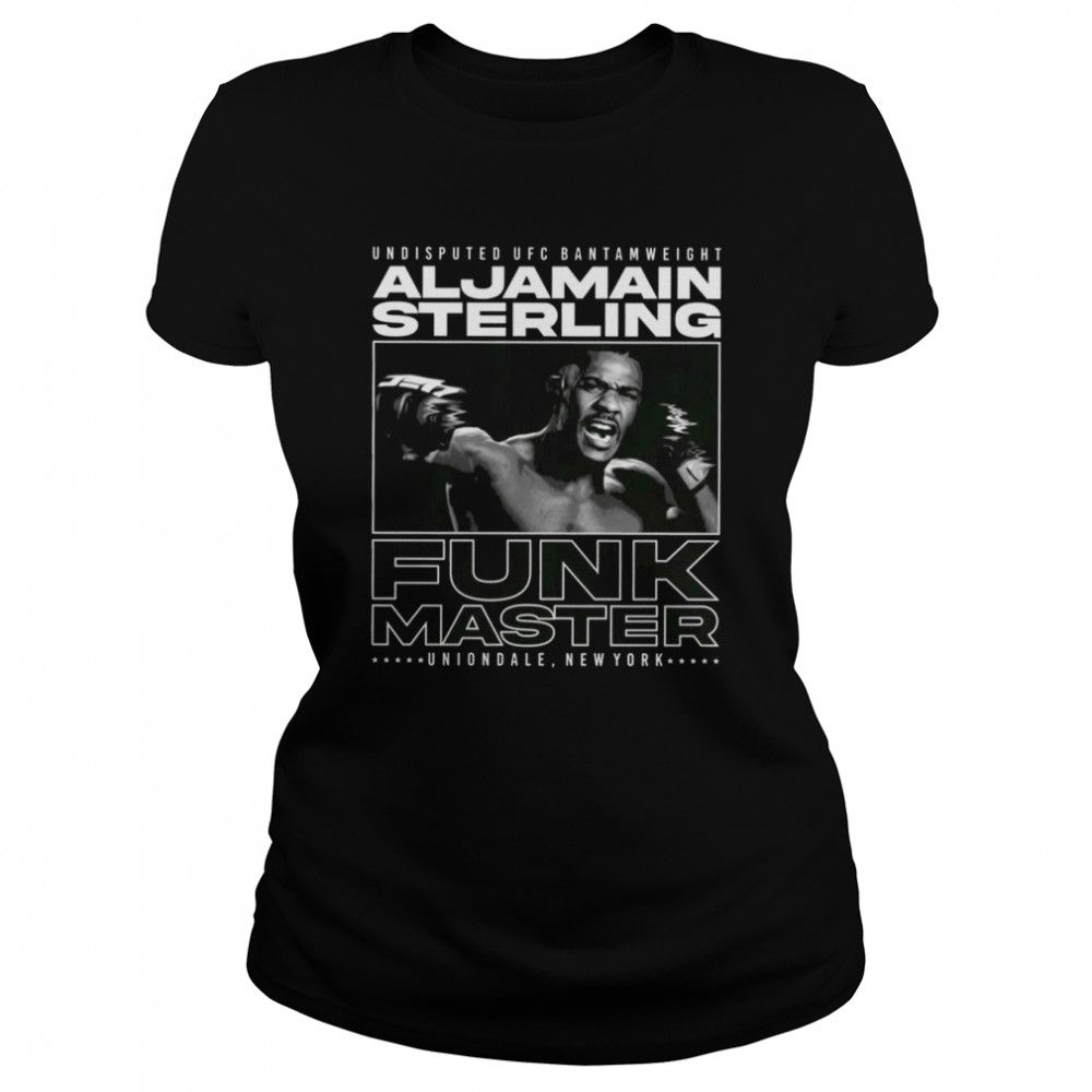 black and white aljamain sterling ufc champ shirt classic womens t shirt