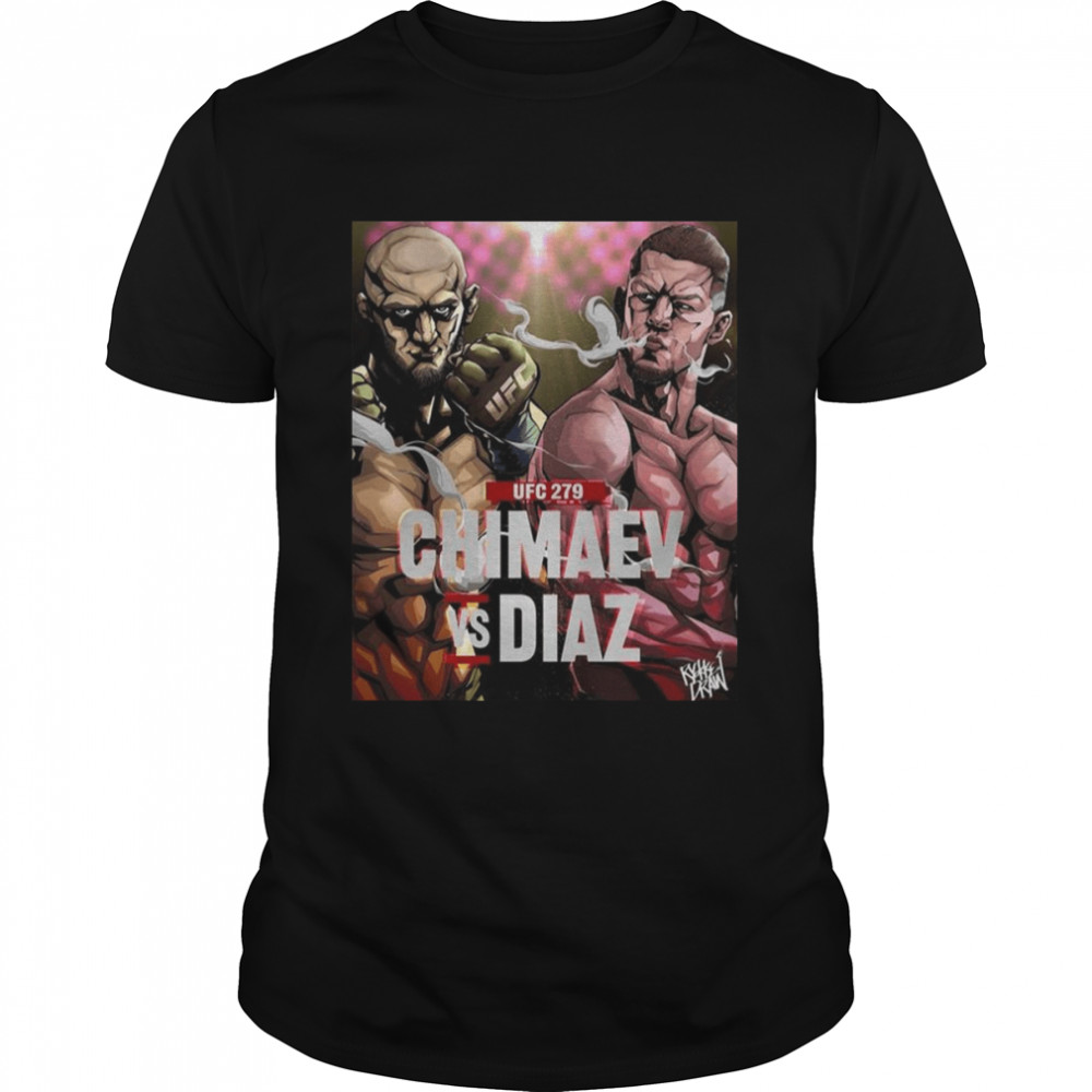 Chimaev Vs Diaz Active Anime Graphic Ufc Mma Fighter shirt Classic Men's T-shirt