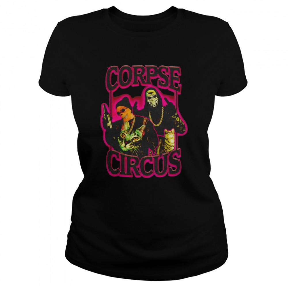 corpse circus skeleton shirt classic womens t shirt
