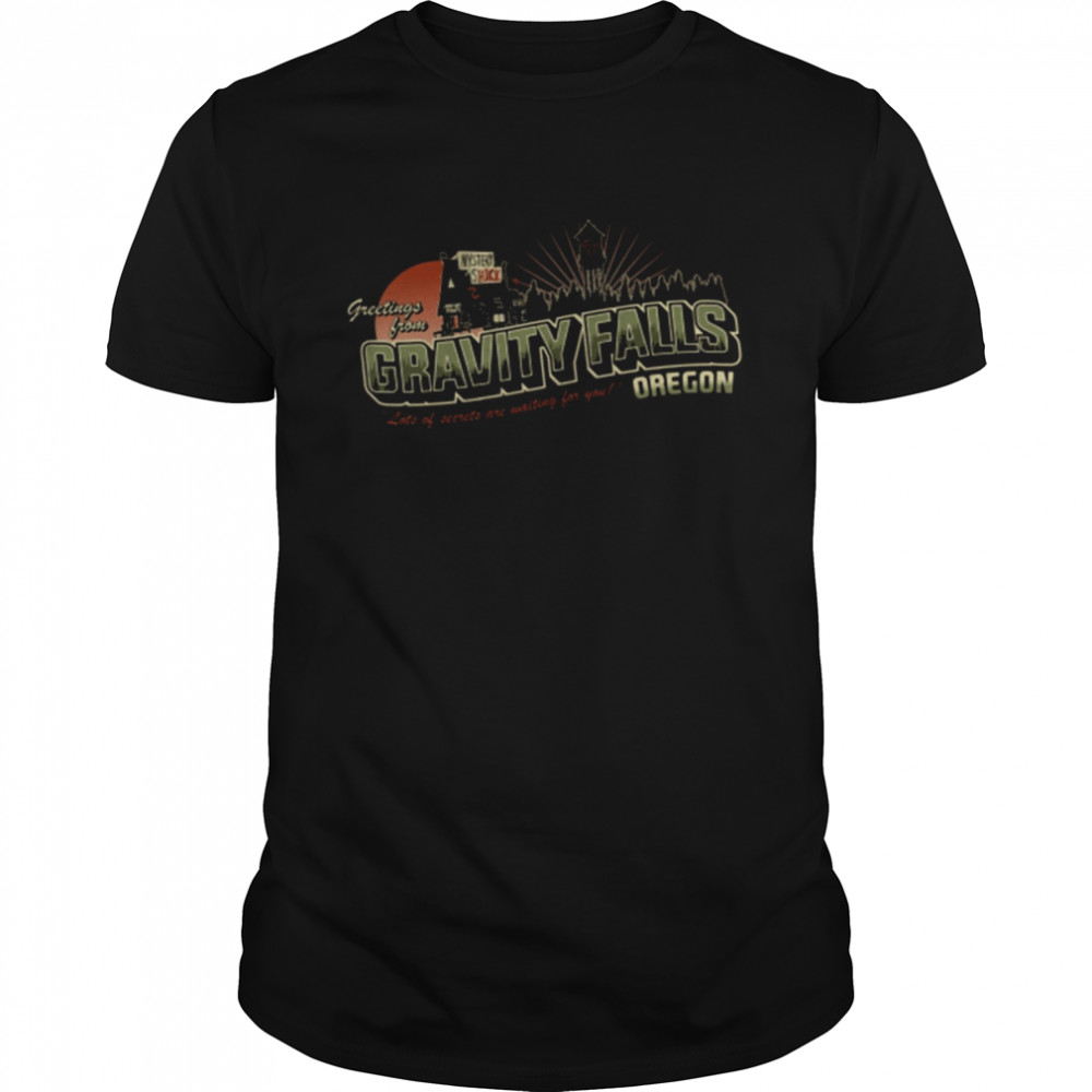 Greetings From Gf Gravity Falls Vintage Retro shirt Classic Men's T-shirt