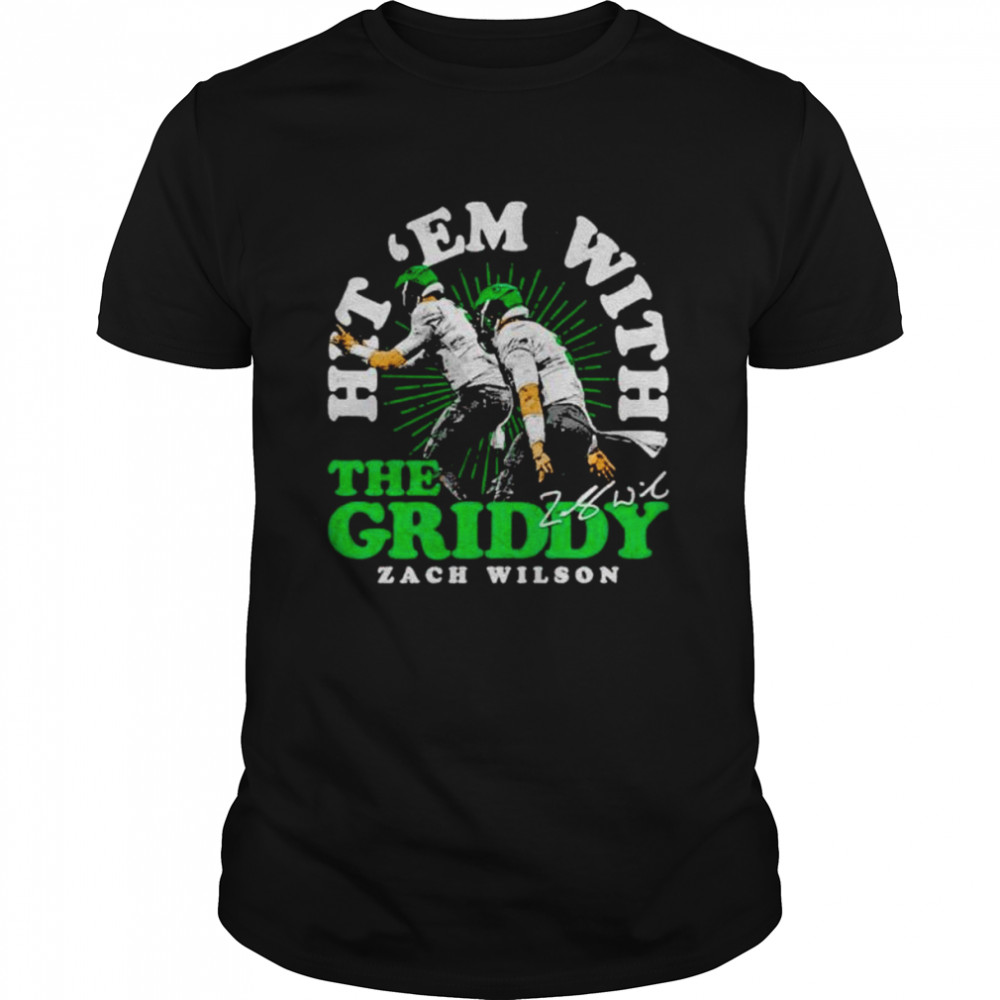 hit ’em with the griddy Zach Wilson New York Jets shirt Classic Men's T-shirt