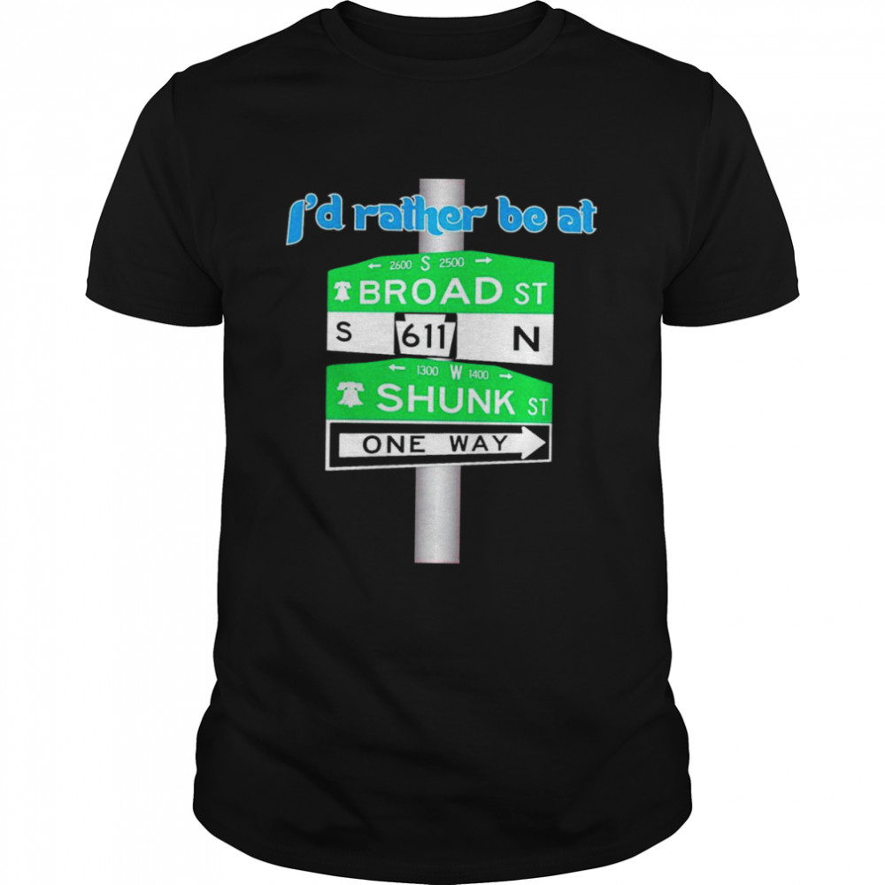 I’d rather be at Broad and Shunk shirt Classic Men's T-shirt