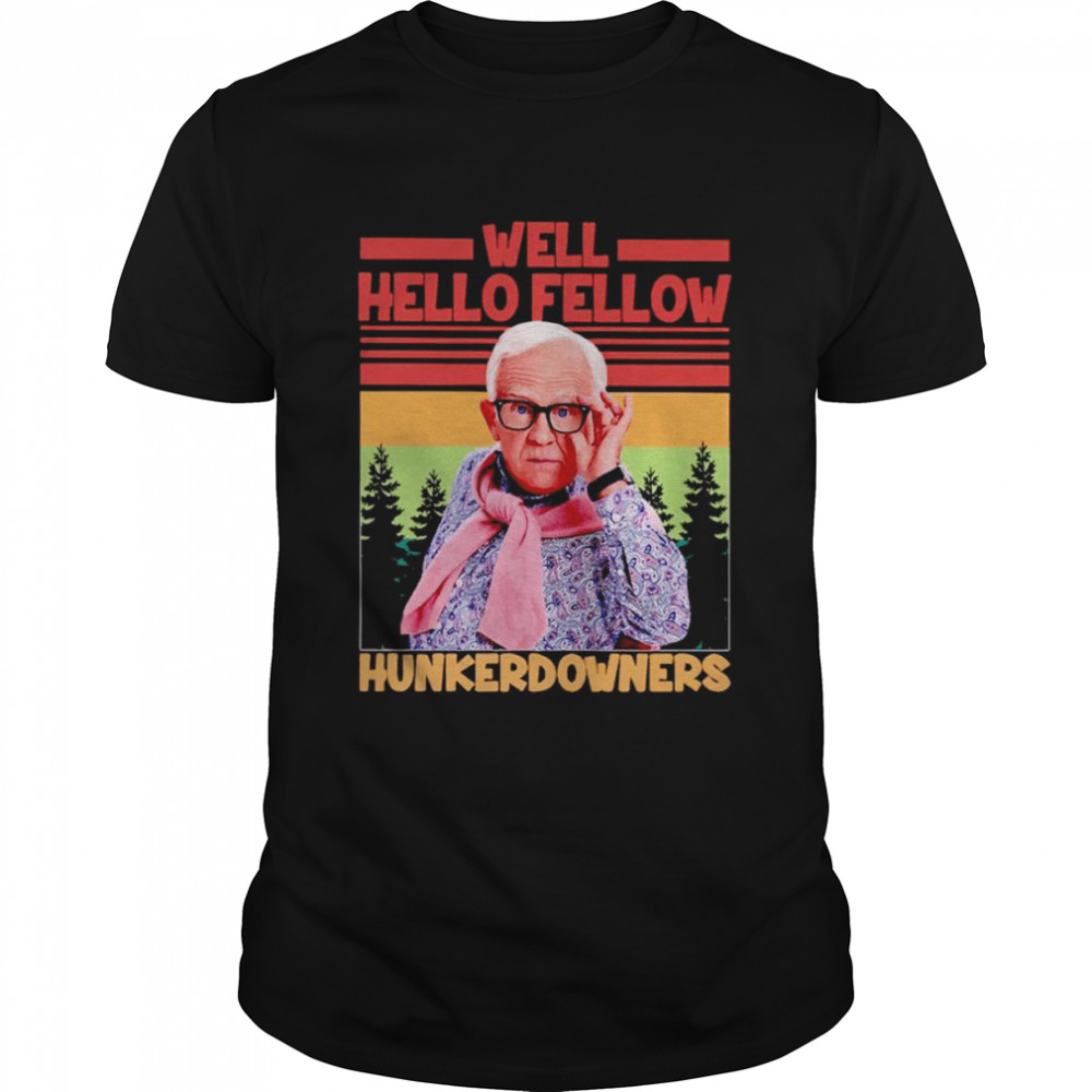 Leslie Jordan well hello fellow hunker downers vintage shirt Classic Men's T-shirt