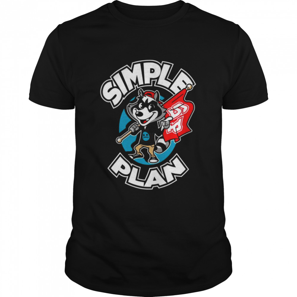 Mascot Cartoon Design Simple Plan shirt Classic Men's T-shirt