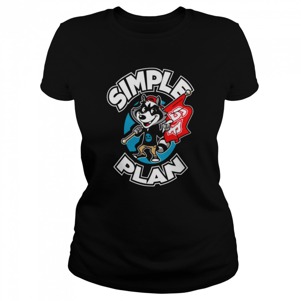 Mascot Cartoon Design Simple Plan shirt Classic Women's T-shirt