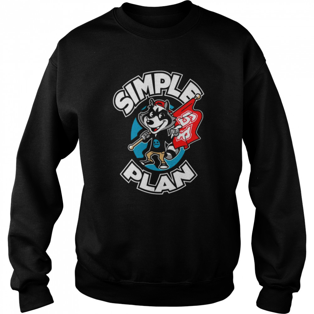 Mascot Cartoon Design Simple Plan shirt Unisex Sweatshirt
