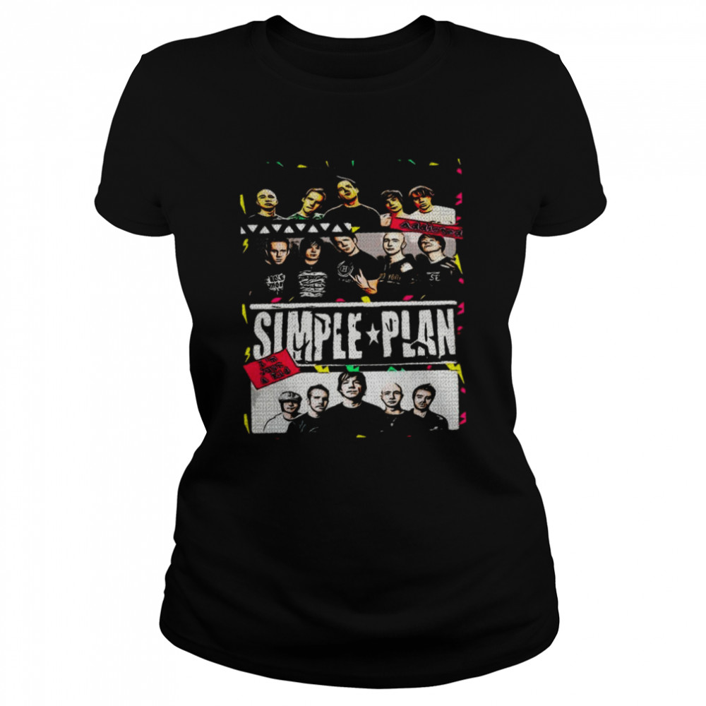 new album illustration simple plan shirt classic womens t shirt