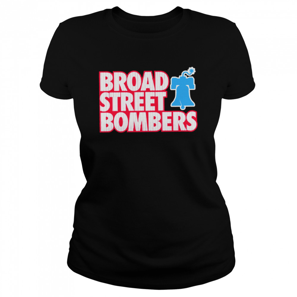 philadelphia phillies broad street bombers shirt classic womens t shirt