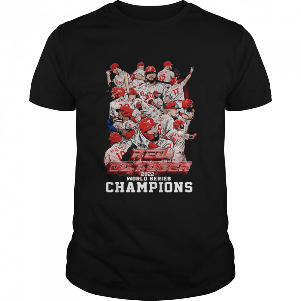 Philadelphia Phillies The Red October Baseball Team World Series 2022 Champions  Classic Men's T-shirt