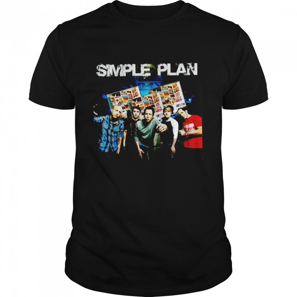 Potrait Retro Wave Simple Plan shirt Classic Men's T-shirt