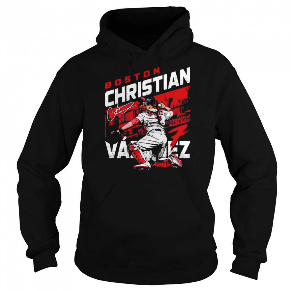 sports christian vazquez city name houston astros boston signature t shirt unisex hoodie