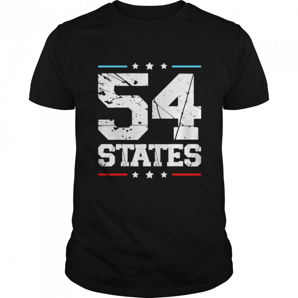 We Went To 54 States Funny Apparel T- Classic Men's T-shirt