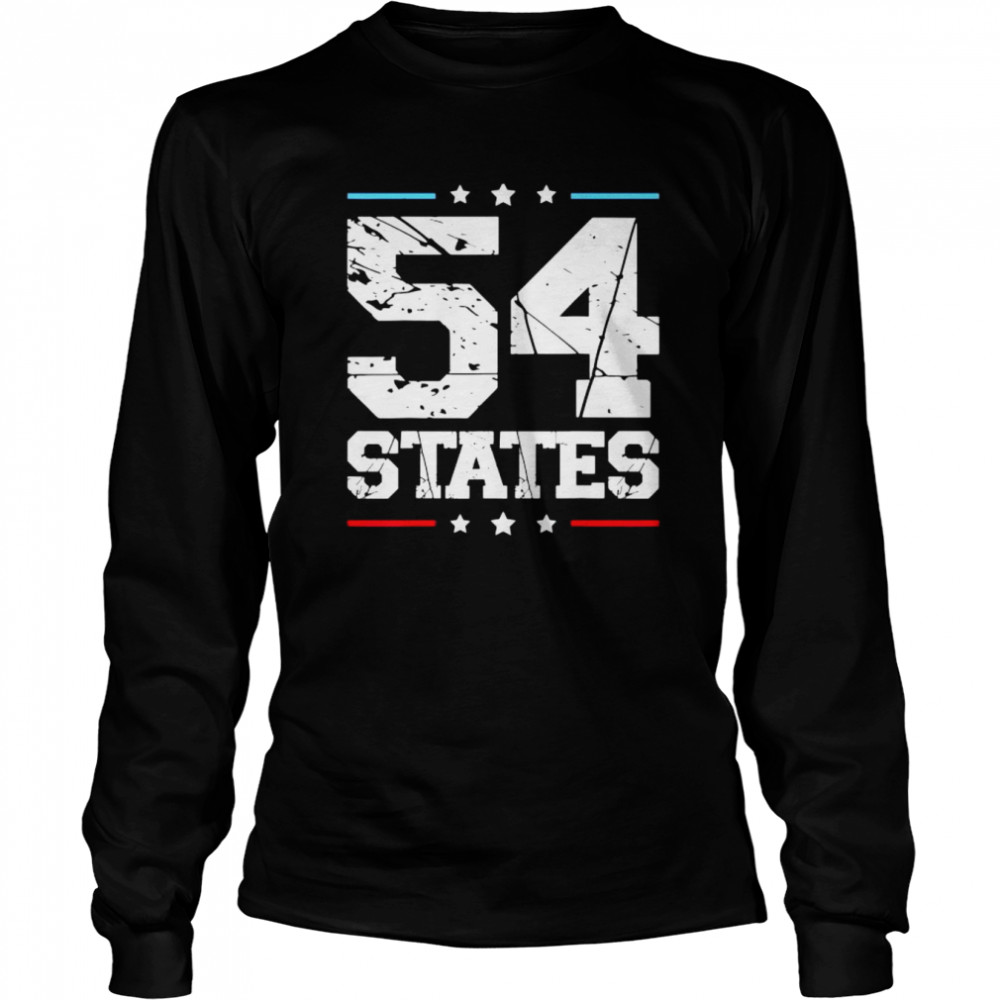 we went to 54 states funny apparel t long sleeved t shirt