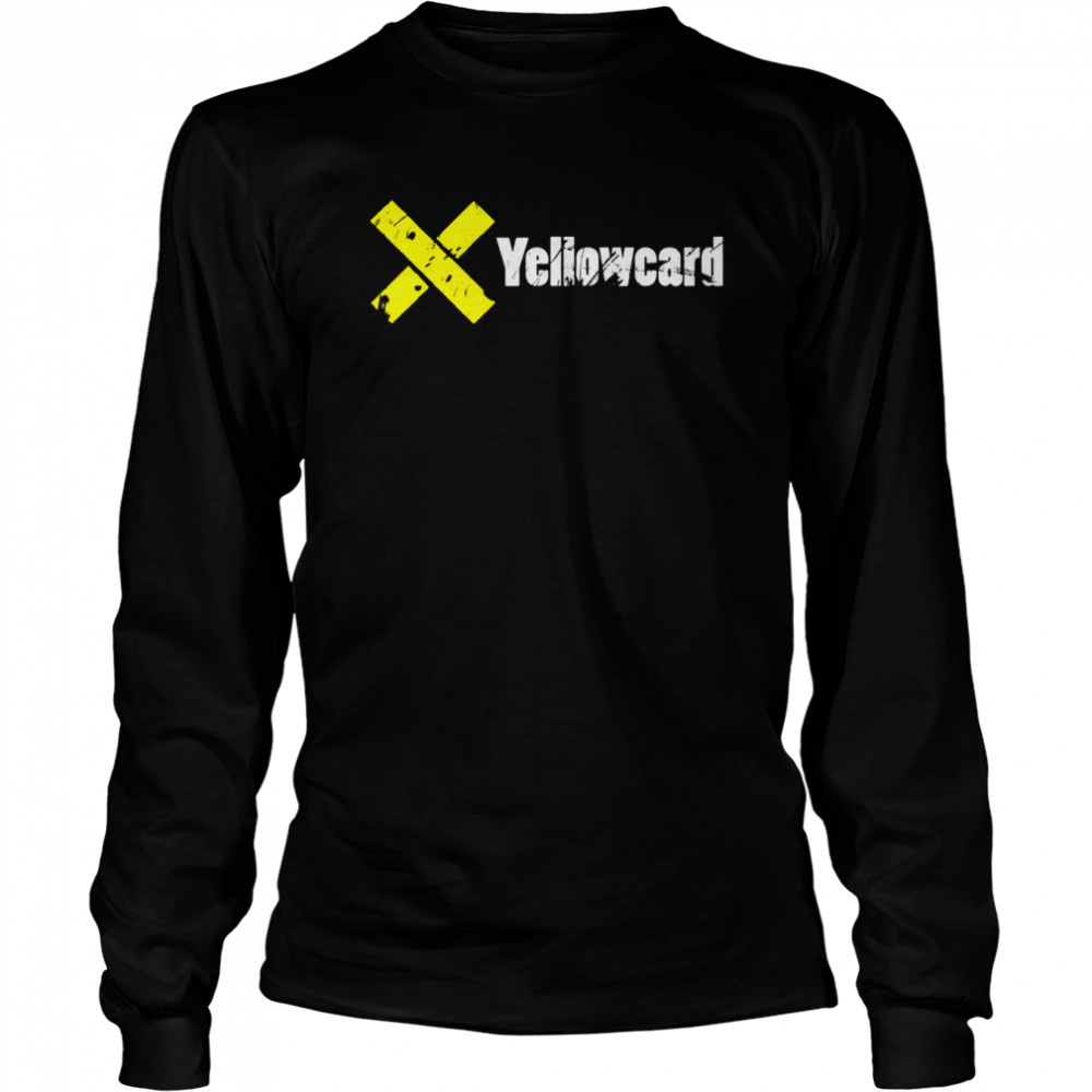 X Yellow White Logo Music Yellowcard shirt Long Sleeved T-shirt