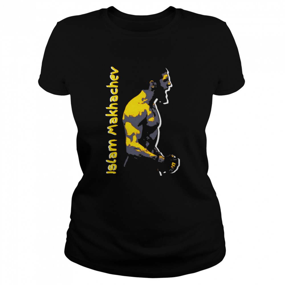 Yellow Design Ufc Fighter Islam Makhachev shirt Classic Women's T-shirt