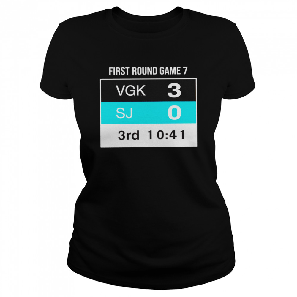 First round game 7 VGK 3 SJ 0 3rd 10 41 shirt Classic Women's T-shirt