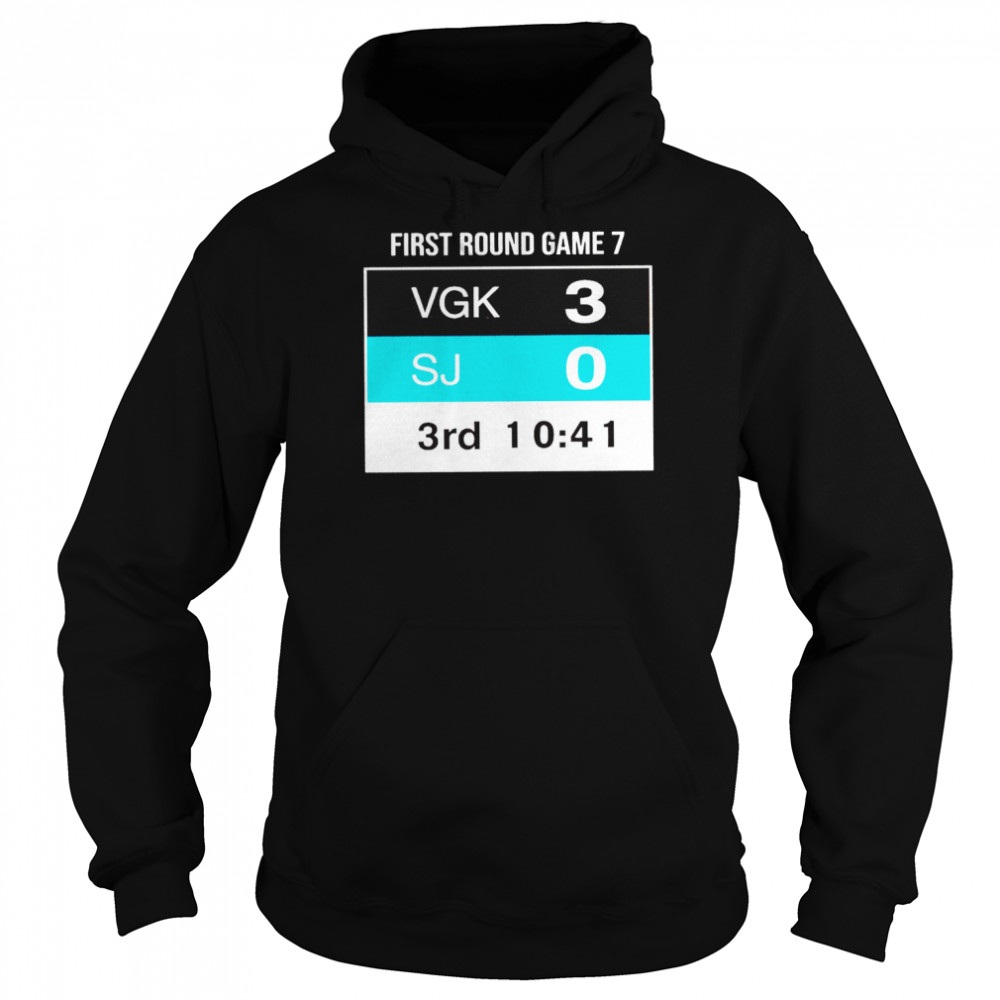First round game 7 VGK 3 SJ 0 3rd 10 41 shirt Unisex Hoodie