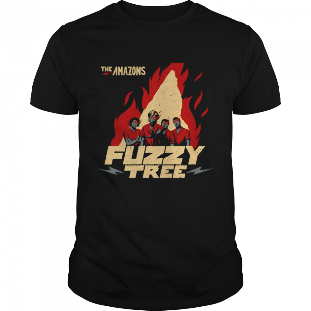 Fuzzy Tree The Amazons Band Retro shirt