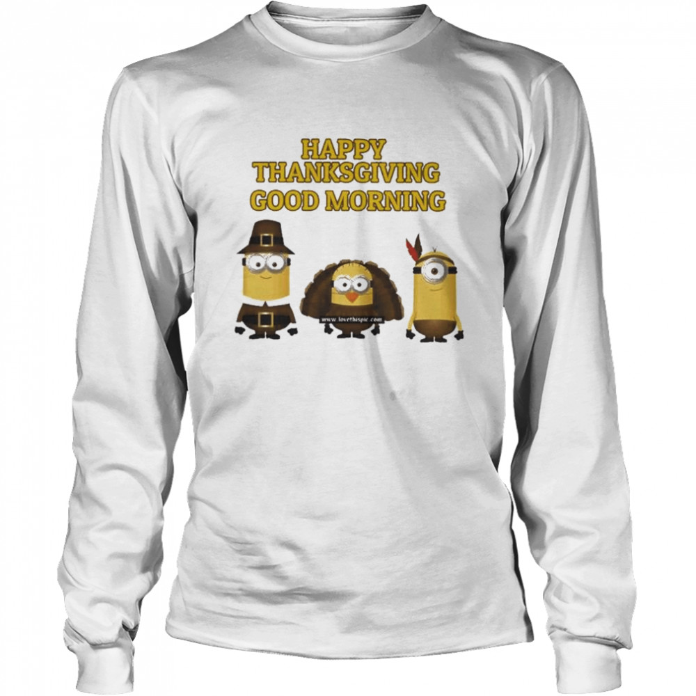 Minions cosplay turkeys in thanksgiving shirt Long Sleeved T-shirt