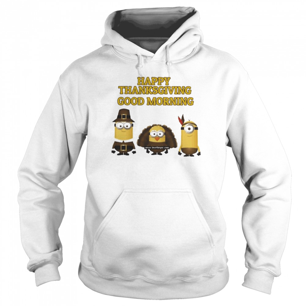 Minions cosplay turkeys in thanksgiving shirt Unisex Hoodie