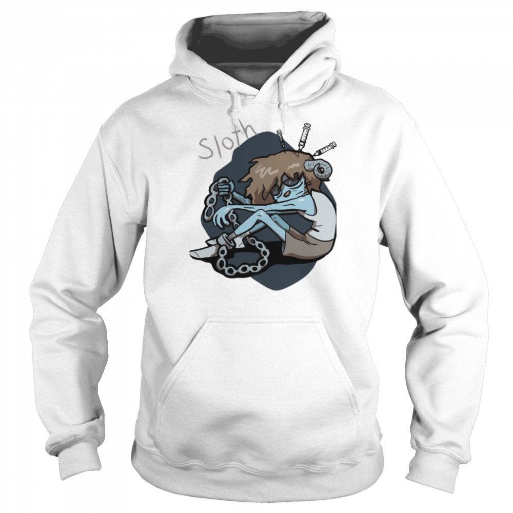 Sloth Dying Design Seven Deadly Sins shirt Unisex Hoodie