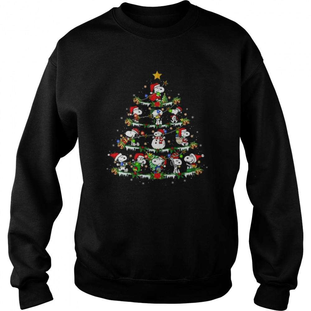 Snoopy Dog Christmas Tree 2022 shirt Unisex Sweatshirt