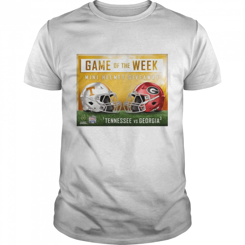 Tennessee vs Georgia 2022 game of the week helmet shirt Classic Men's T-shirt