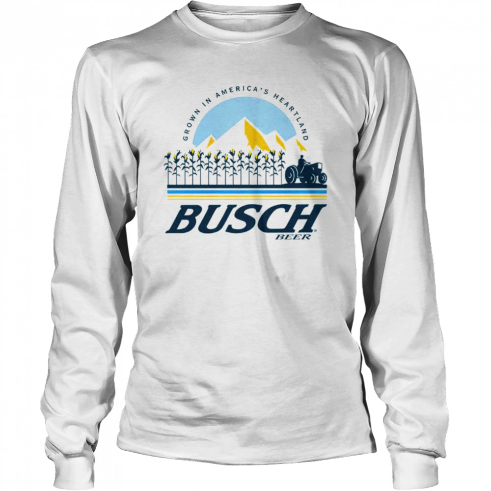 the cornfield busch light beer logo shirt long sleeved t shirt