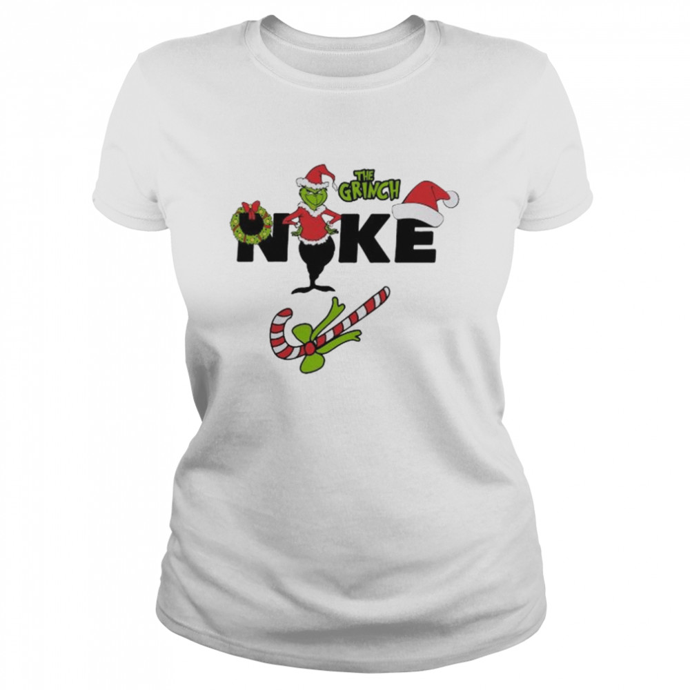 The Grinch Santa nike 2022 christmas shirt Classic Women's T-shirt
