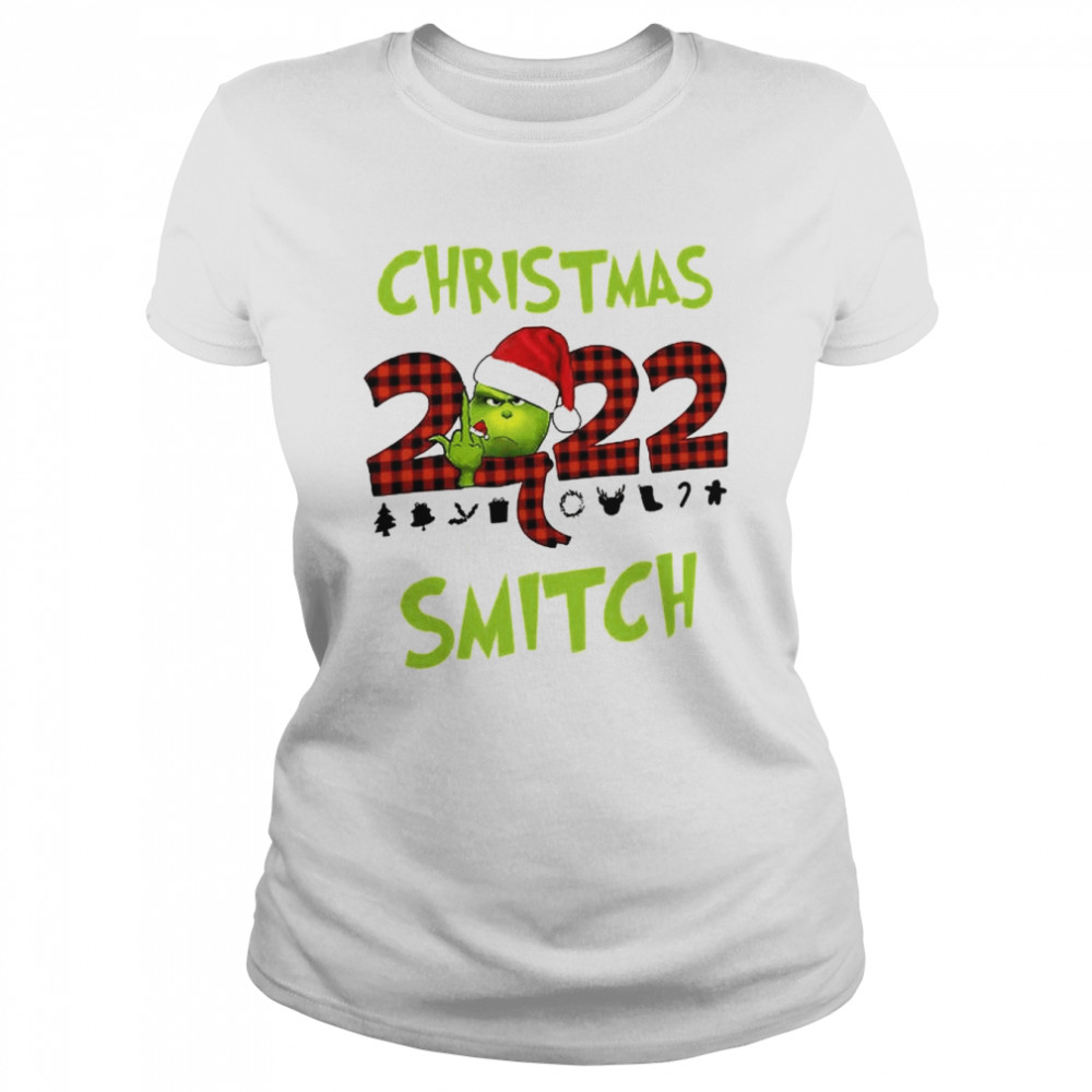The Grinch Squad Matching Christmas 2022 Smitch shirt Classic Women's T-shirt