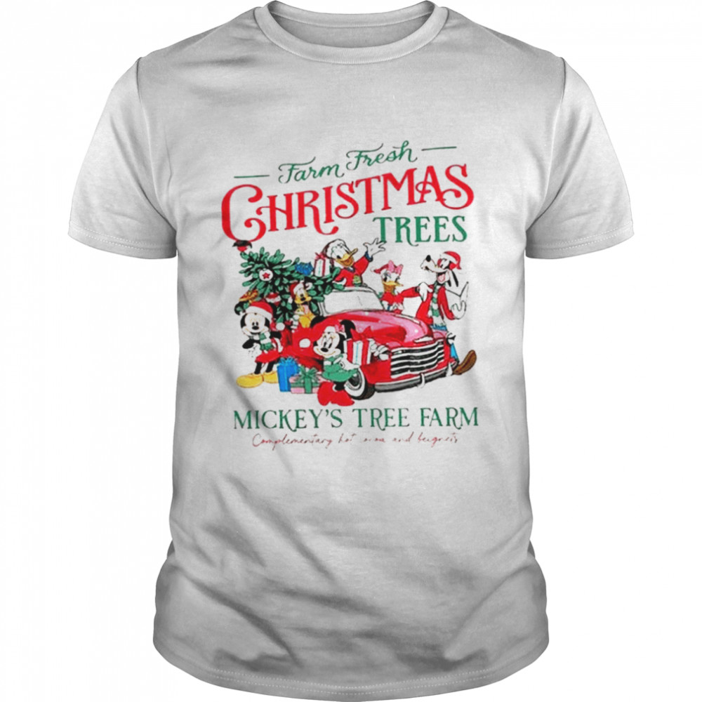 Vintage Farm Fresh Christmas Trees Mickey Mouse And Friends Disney Christmas 2022 shirt Classic Men's T-shirt
