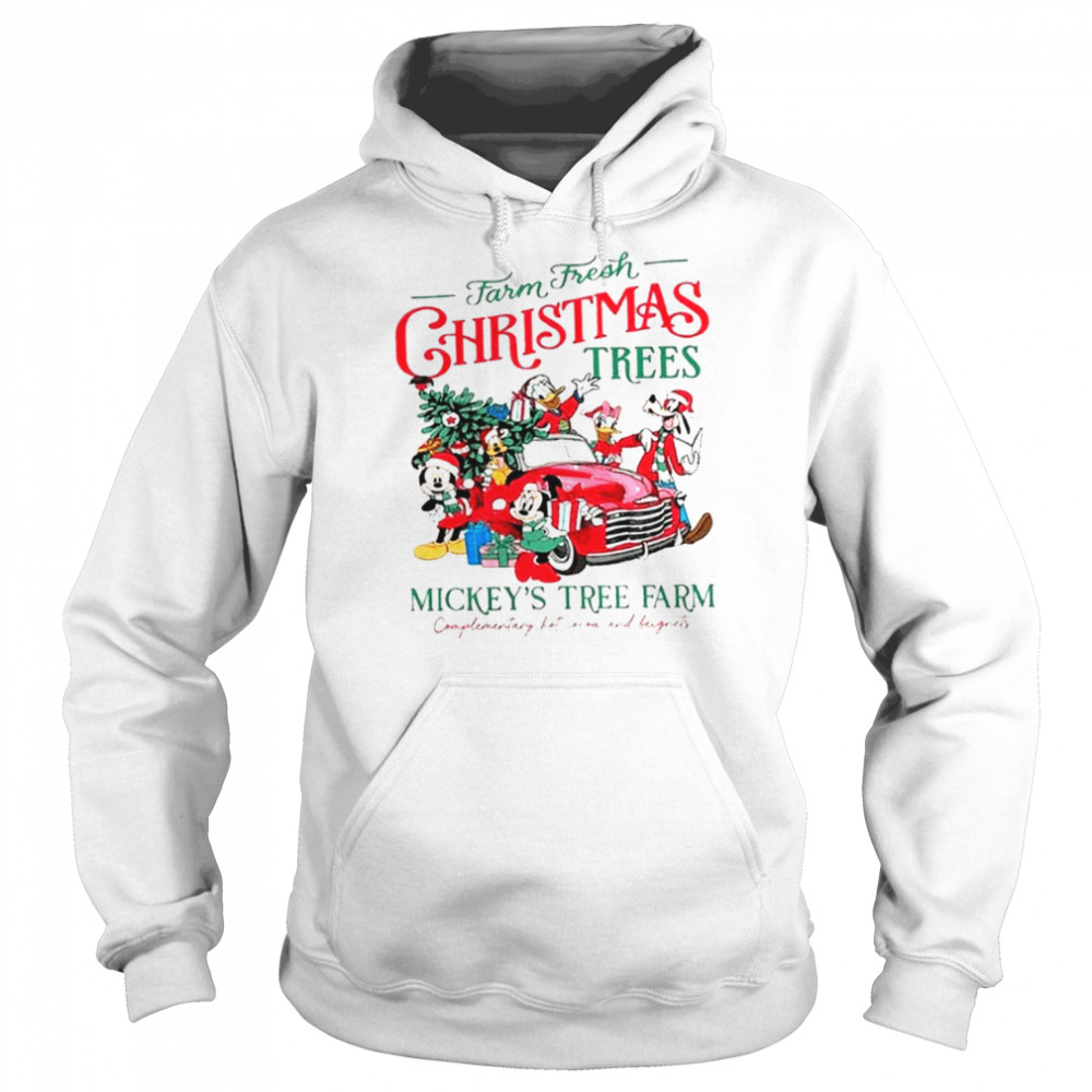 vintage farm fresh christmas trees mickey mouse and friends disney christmas 2022 shirt unisex hoodie