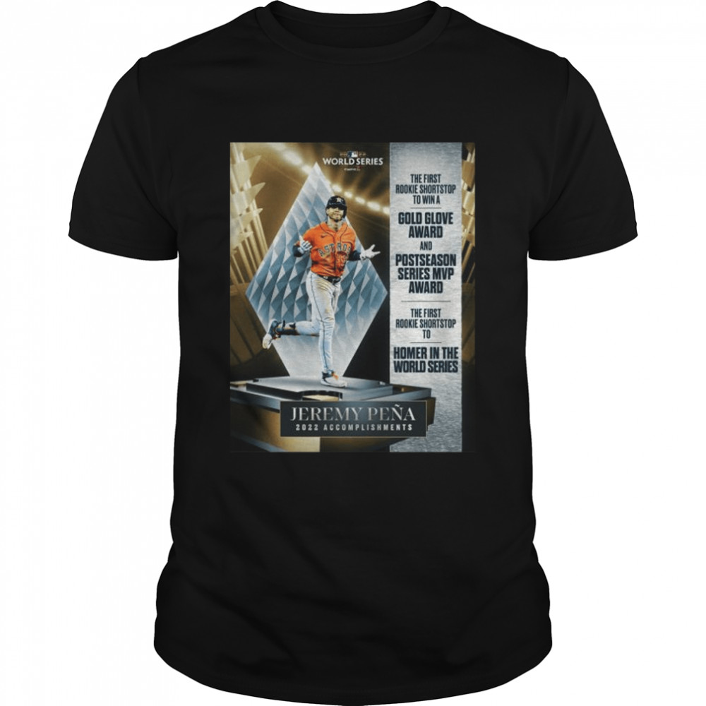 Jeremy Pena Houston Astros 2022 Accomplishments Homer In The World Series Classic Men's T-shirt