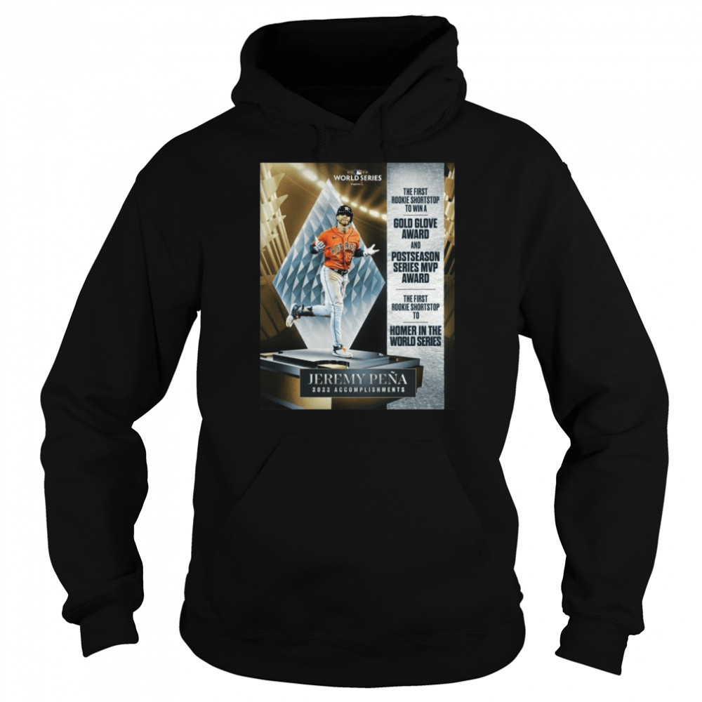 Jeremy Pena Houston Astros 2022 Accomplishments Homer In The World Series Unisex Hoodie